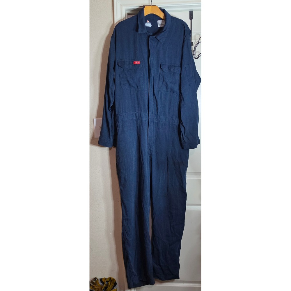 LAPCO FR Deluxe 2.0 Coveralls XL-Tall Navy Blue TecaSafe One CAT 2 NFPA 2112